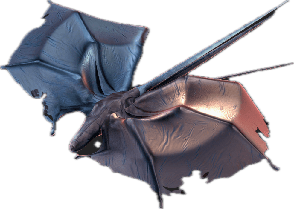 Optimized Demobat model with retopology and baked normal maps.