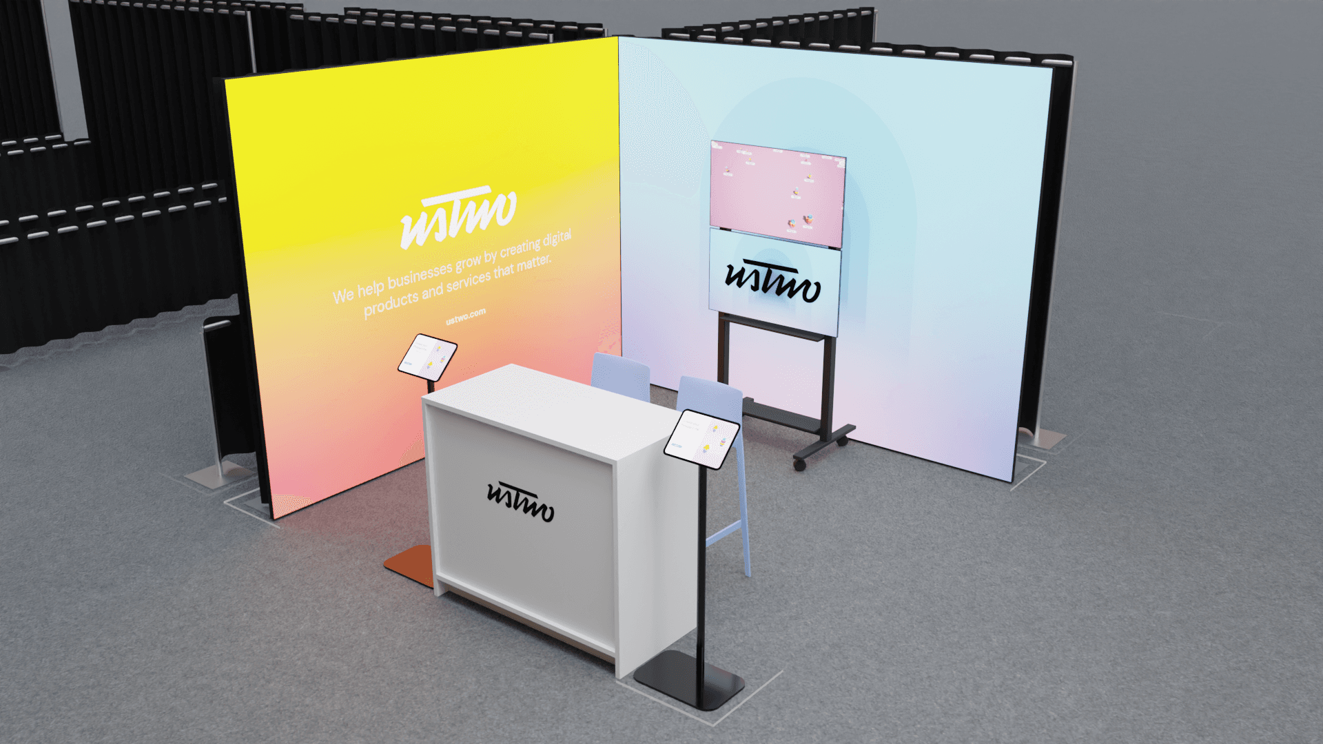 AWE exhibit rendering.