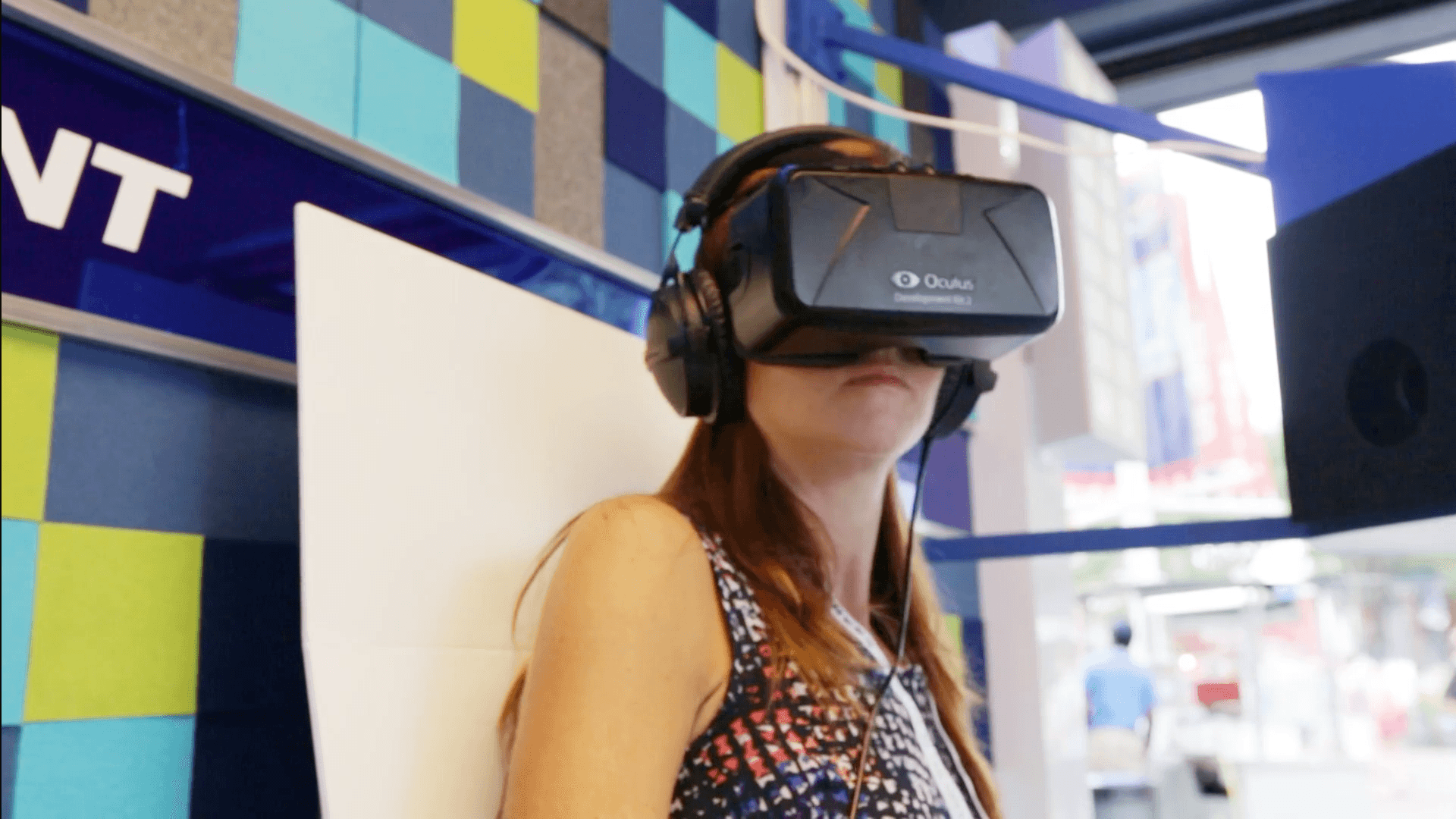 The Oculus Rift DK2 headset.